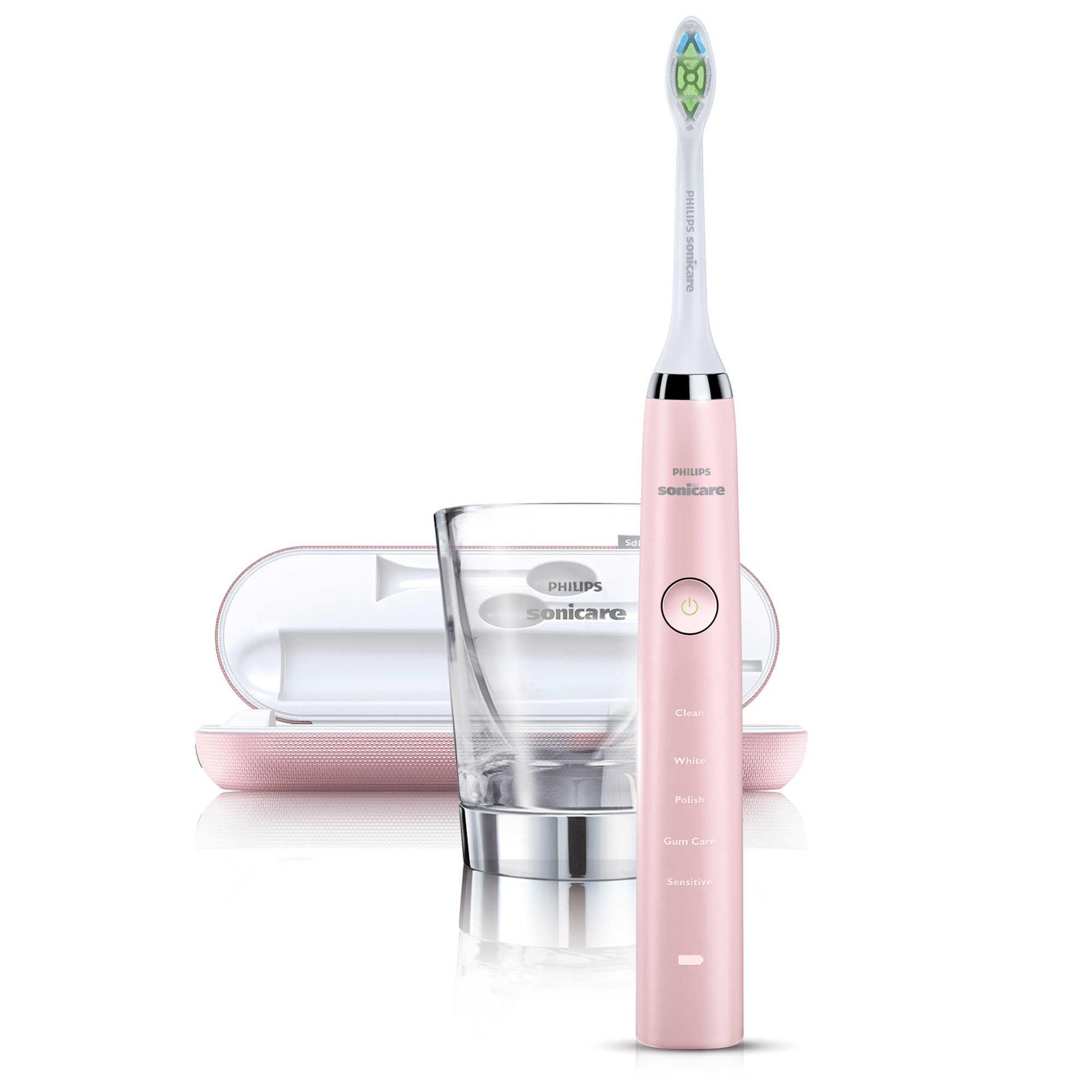 Philips Sonicare DiamondClean Pink HX9362/67 Electric Toothbrush + FREE ...