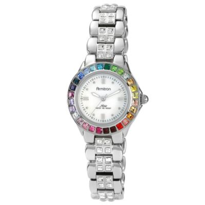 Armitron® Women's Rainbow Crystal Bracelet Watch - Bed Bath & Beyond