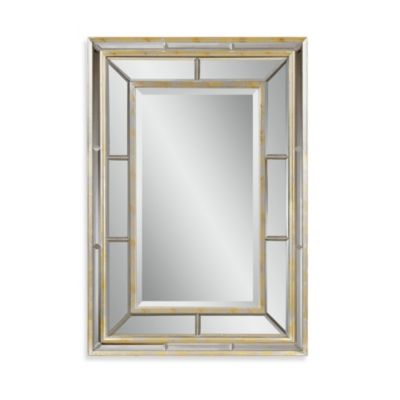 Bassett Mirror Company Tournasol Wall Mirror in Silver Leaf - Bed Bath