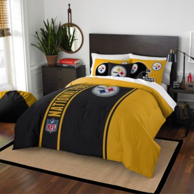 NFL Pittsburgh Steelers Embroidered Comforter Set - Bed 