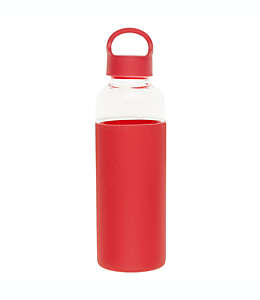 Botella de agua de vidrio Simply Essential™ de 499.73 mL color rojo