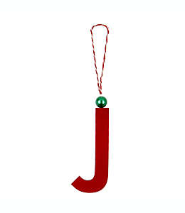 Letra decorativa H for Happy™ navideña “J” color rojo