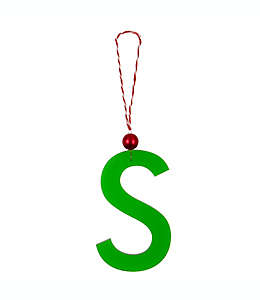 Letra decorativa H for Happy™ navideña “S” color verde