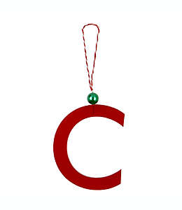 Letra decorativa H for Happy™ navideña “C” color rojo