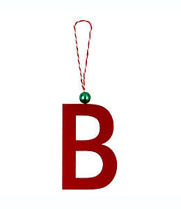 Letra decorativa H for Happy™ navideña “B” color rojo