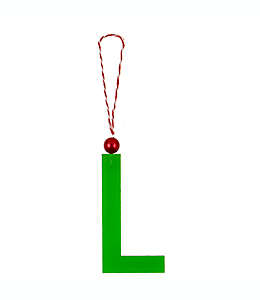 Letra decorativa H for Happy™ navideña “L” color verde