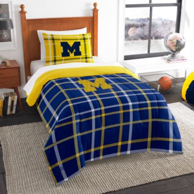 Buy University of Michigan Twin Embroidered Comforter Set from Bed Bath ...