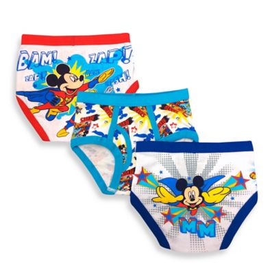 Disney® Mickey Mouse 3-Pack Superhero Briefs - buybuy BABY