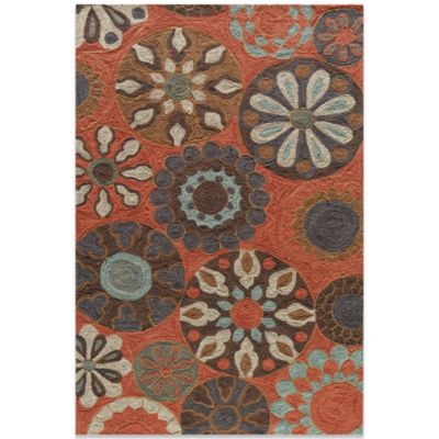 Momeni Summit Rug in Terracotta - www.BedBathandBeyond.com