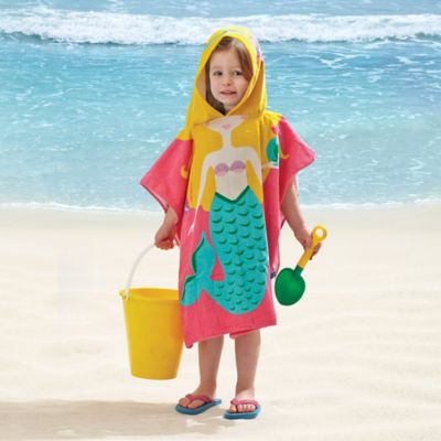 Girl's Hooded Mermaid Beach Towel - Bed Bath & Beyond