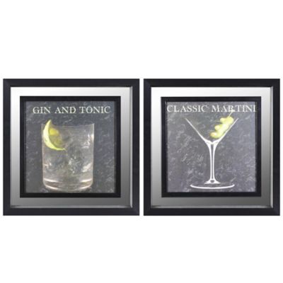 Classic Cocktail Mirror Wall Art Collection - Bed Bath & Beyond