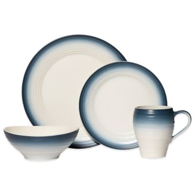 Mikasa® Swirl Ombre Dinnerware Collection in Blue - Bed Bath & Beyond