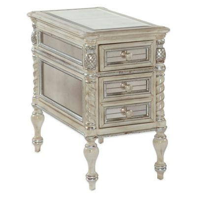 Bassett Mirror Company Reflections Small Chest in Antique Cream - Bed