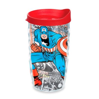 Tervis® Marvel® Captain America 10 oz. Wavy Wrap Tumbler with Lid - Bed ...