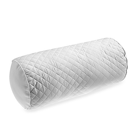 Wamsutta Baratta Stitch Neckroll Throw Pillow in White - Bed Bath & Beyond