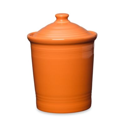 Fiesta Medium Canister In Tangerine Bed Bath Beyond   46725642976387p