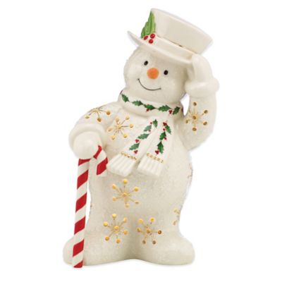 Lenox® Happy Holly Days™ Snowman Lit Figurine - Bed Bath & Beyond