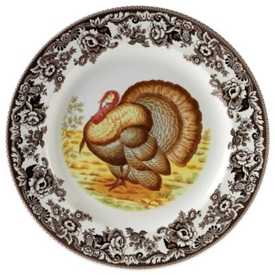 spode woodland turkey salad plat