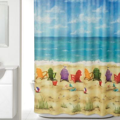 Buy Beach Shower Curtains from Bed Bath & Beyond - Beach Scene Shower Curtain