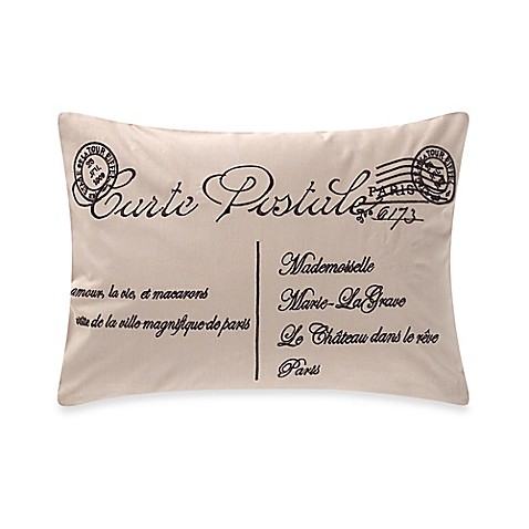 Anthology™ Paris Postage Oblong Throw Pillow - Bed Bath & Beyond
