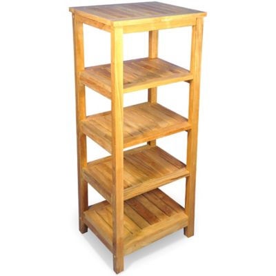 5-Shelf Teak Square Shelf Unit - Bed Bath & Beyond