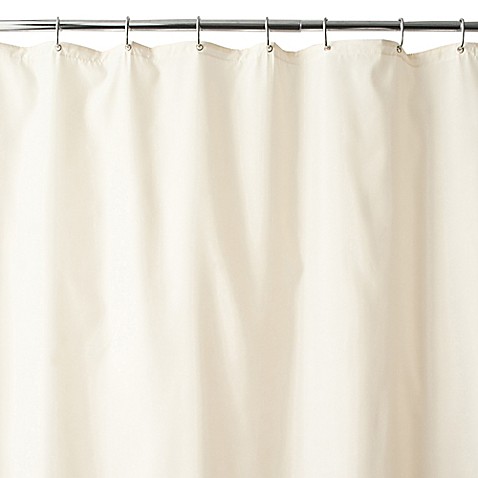 Extra Long Fabric Shower Curtain Liner 