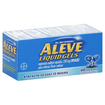 Aleve® Liquid Gels 40-Count Pain Reliever/Fever Reducer Liquid Gels ...