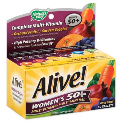 Alive! 50-Count Senior Women's Energy Multivitamin 50 + - Bed Bath & Beyond