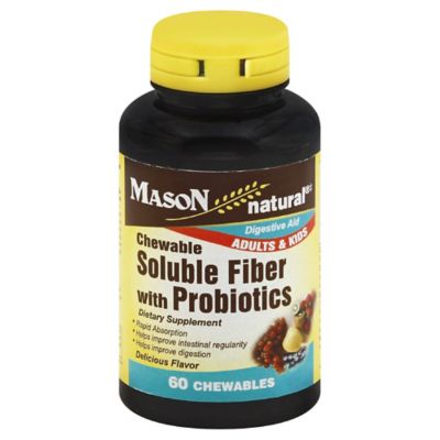 Buy Mason Natural® Soluble Fiber with Probiotics 60-Count Dietary ...