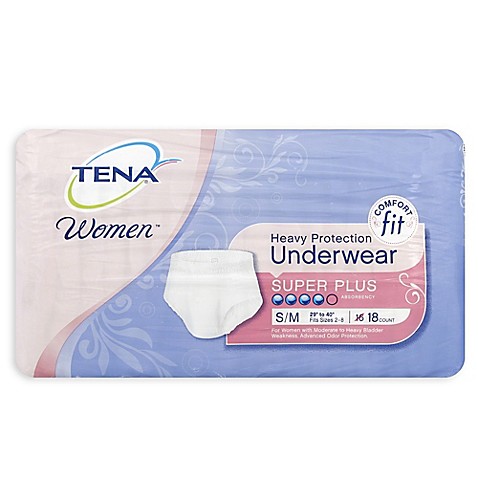 Tena Women 18-Count Super Plus Heavy Protection Underwear - Bed Bath ...