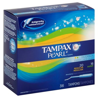 combo pack unscented tampon tampax count pearl regular super bedbathandbeyond