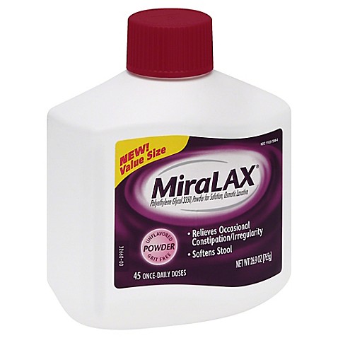 MiraLAX® 26.9 oz. Laxative 45 Dose - Bed Bath & Beyond