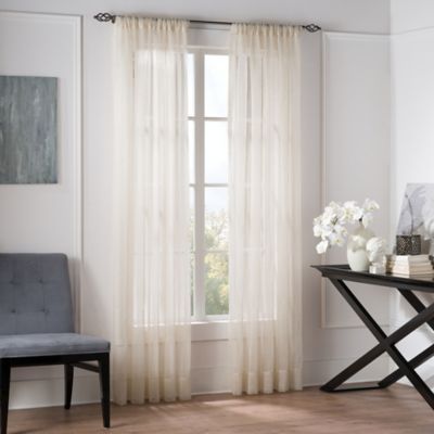 Sheer Curtains 63 sheer curtains : Buy 63-Inch Sheer Curtain Panel from Bed Bath & Beyond