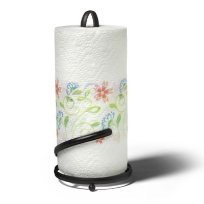Buy Organic Kitchen Paper Towel Holders from Bed Bath & Beyond - SpectrumÃ¢Â„Â¢ Ashley Paper Towel Holder in Black