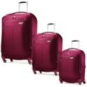 3-Piece Samsonite MIGHTlight 21"/25"/30" Ultra-Lightweight Spinner Luggage (Berry)