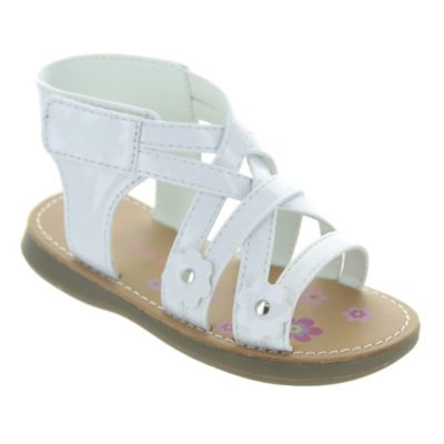 Josmo Shoes Laura Ashley Gladiator Sandals with Flowers in White ...