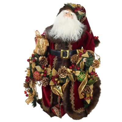 Kurt Adler 23-Inch Fabric Decorated Santa Figure - Bed Bath & Beyond