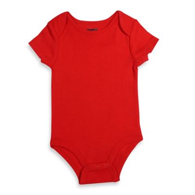 Mayfair Infants Wear Unisex Short-Sleeve Bodysuit in Red - buybuy BABY