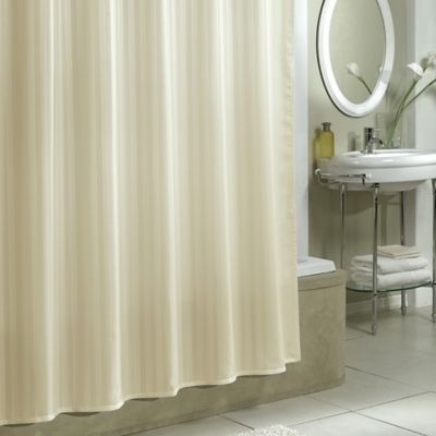 Buy Aqua Tec Fabric Shower Curtain Liner in Ivory from Bed Bath & Beyond