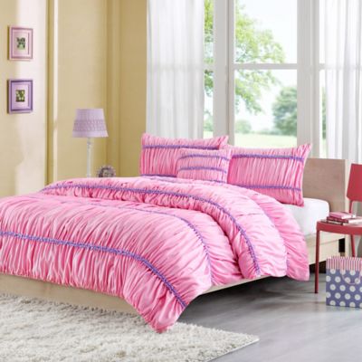 Mizone Viviana Comforter Set in Pink - Bed Bath & Beyond