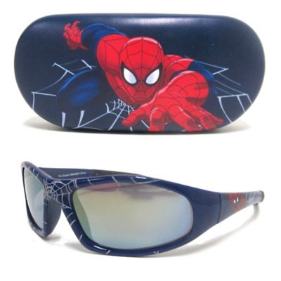 Marvel Spiderman Kids' 2-Piece Sunglasses & Case Set in Dark Blue - Bed ...
