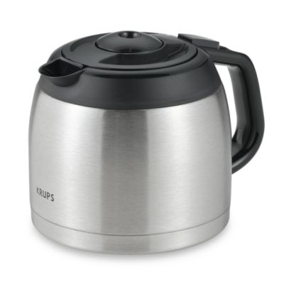 Krups® FMF 10-Cup Thermal Stainless Steel Replacement Carafe - Bed Bath ...