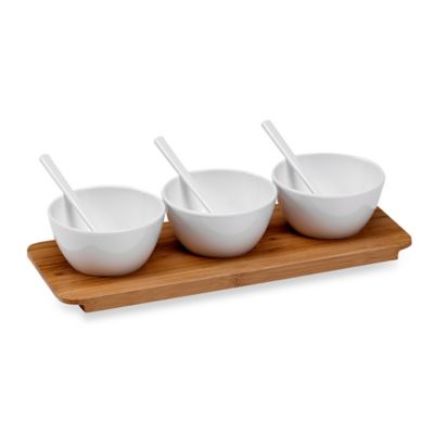 Buy Bamboo/Melamine 7-Piece Condiment Bowl Set from Bed Bath & Beyond