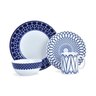 Mikasa® Lavina 4-Piece Place Setting in Cobalt - Bed Bath & Beyond