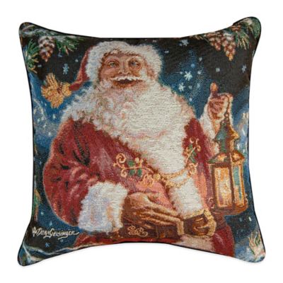 "Enchanted Christmas" Tapestry Square Throw Pillow - Bed Bath & Beyond