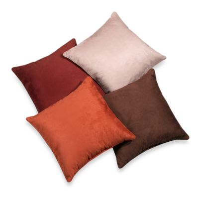 Suede 20-Inch Square Throw Pillow - Bed Bath & Beyond