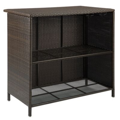 Barrington Wicker Deluxe Outdoor Bar - Bed Bath & Beyond