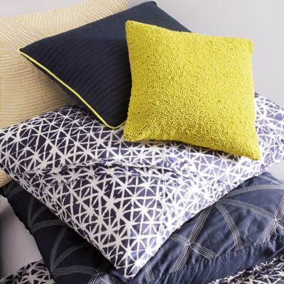 DKNY Gridlock Beaded Square Throw Pillow in Green - Bed Bath & Beyond