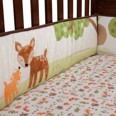 Lambs & Ivy® Woodland Tales 4-Piece Crib Bumper - Bed Bath ...