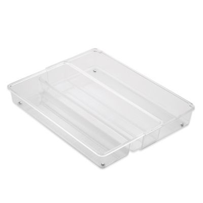 InterDesign® Linus 8-Inch x 15-Inch Acrylic Expandable Drawer Organizer ...